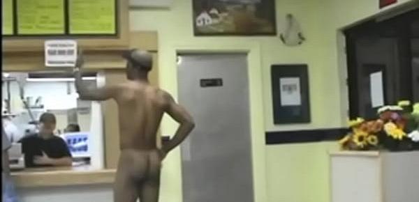  Guy Walks into fast food restaurant naked